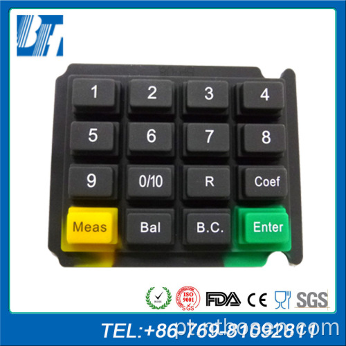 Teclado de silicone do sistema POS